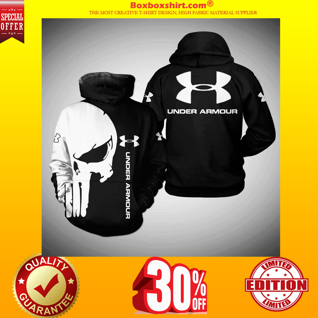 [HOTTEST] Skull Under Armour 3d hoodie