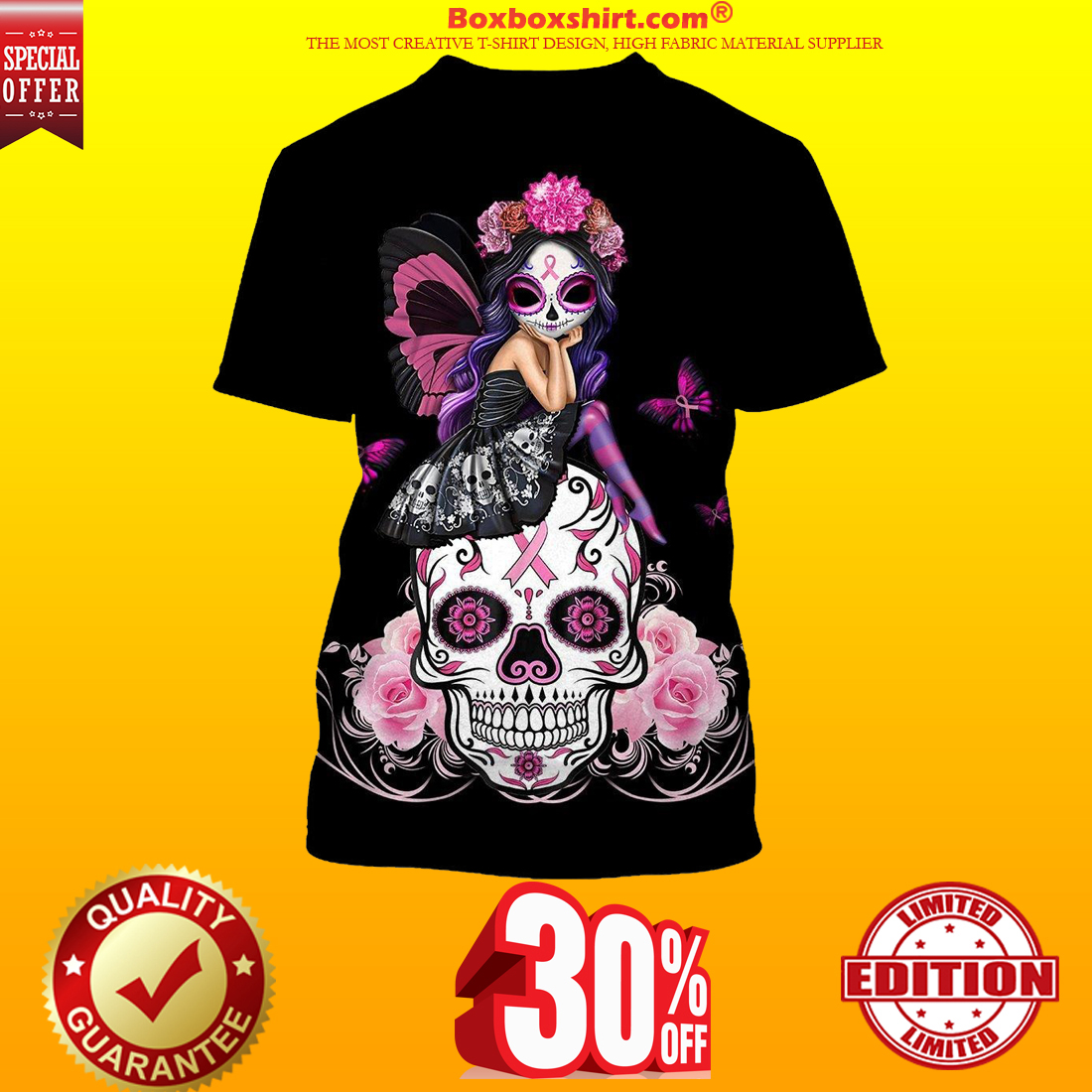 Skull pink warrior like fight a girl 3d hoodie and t shirt