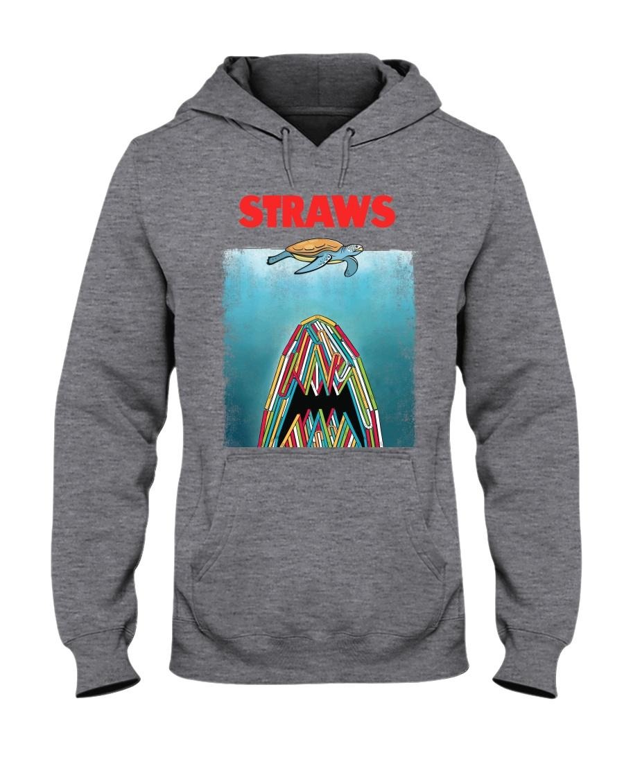 Straws shark turtle shirt and hoodie