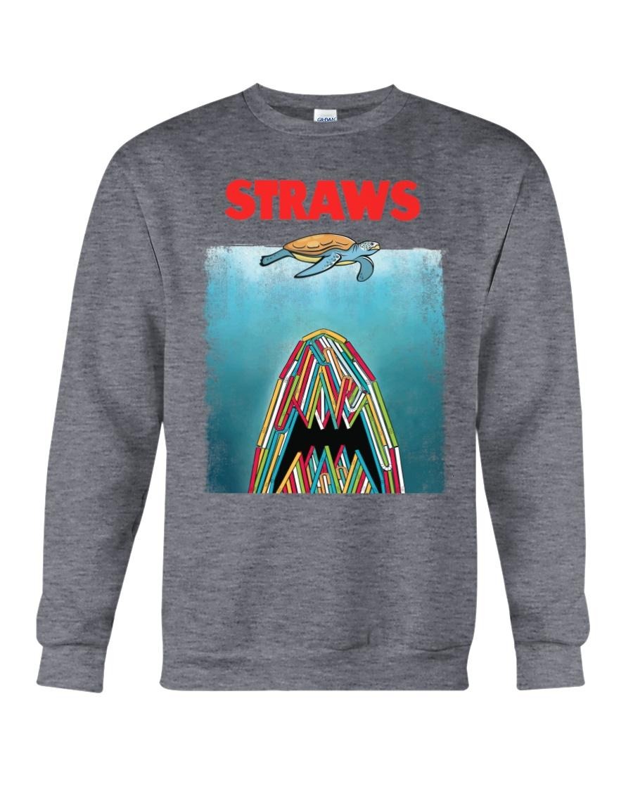 Straws shark turtle sweatshirt