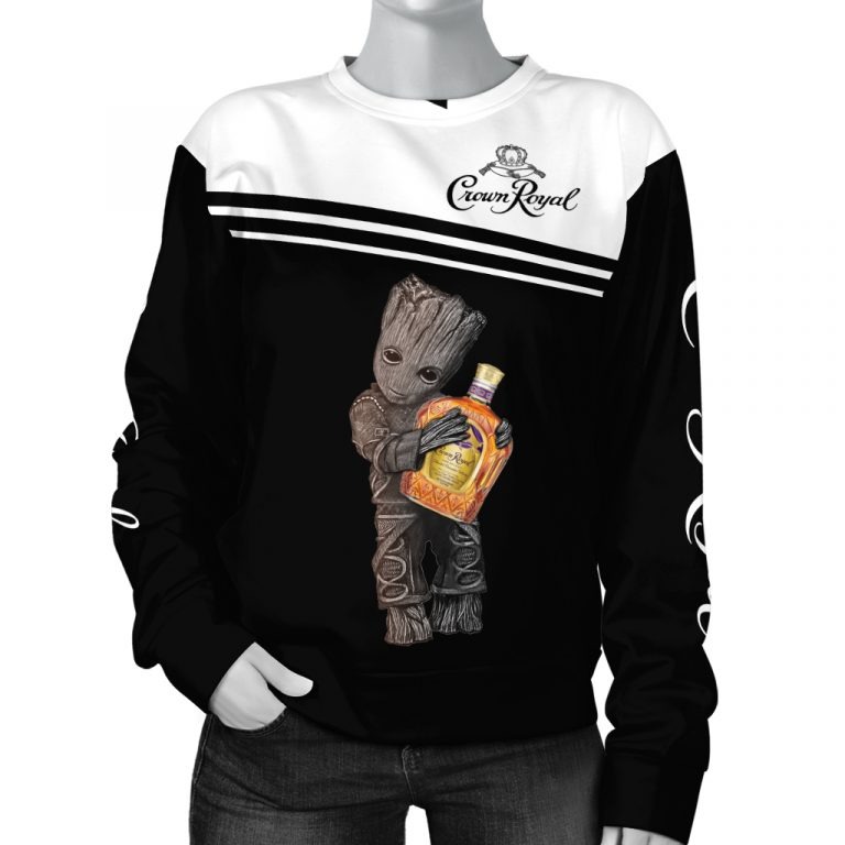 Groot Crown Royal 3d hoodie 4