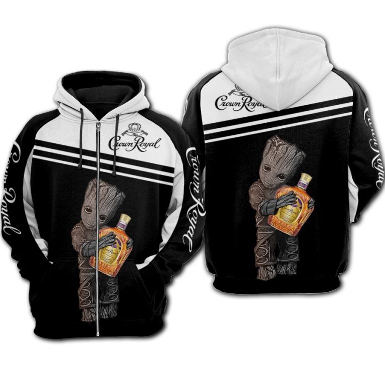 Groot Crown Royal 3d hoodie 2