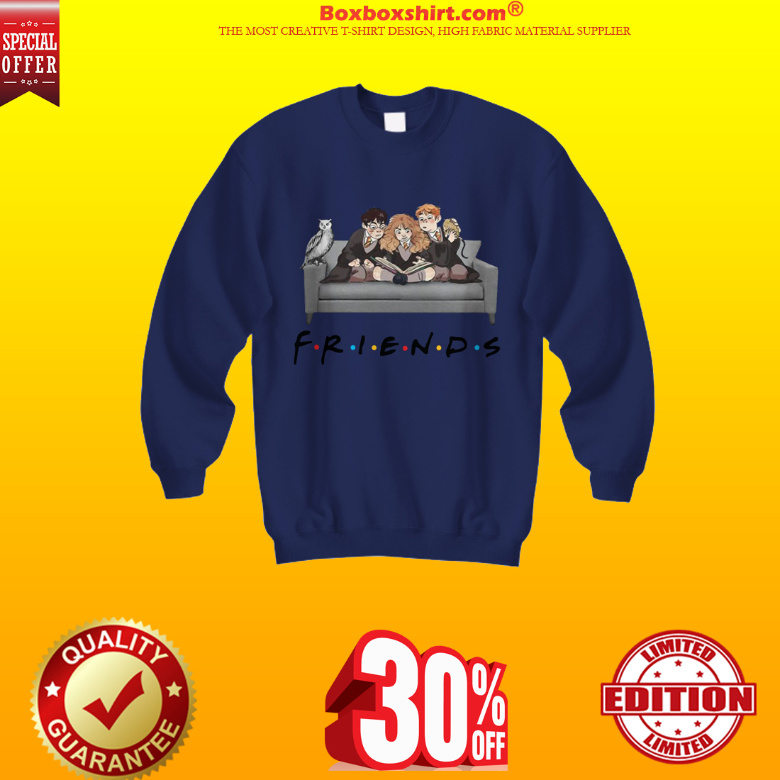 Harry Potter friends show sweatshirt