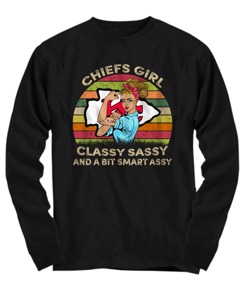 Kansas Chief girl classy sassy and a bit smart assy shirt 4