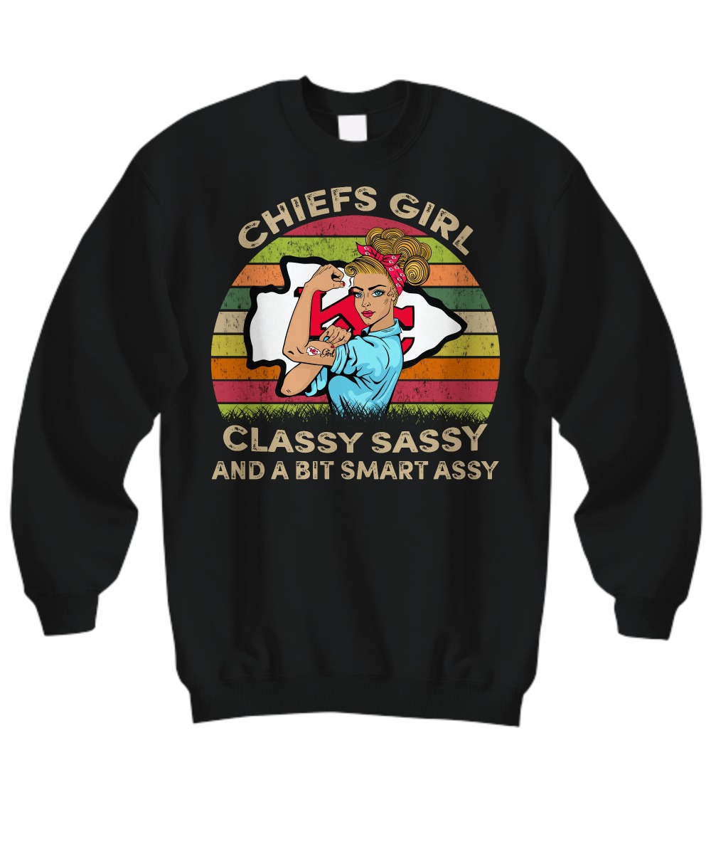 Kansas Chief girl classy sassy and a bit smart assy shirt 3