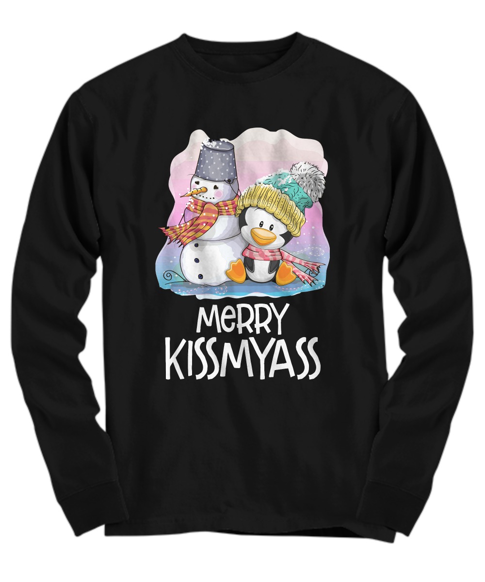 Penguin merry kissmyass shirt 4