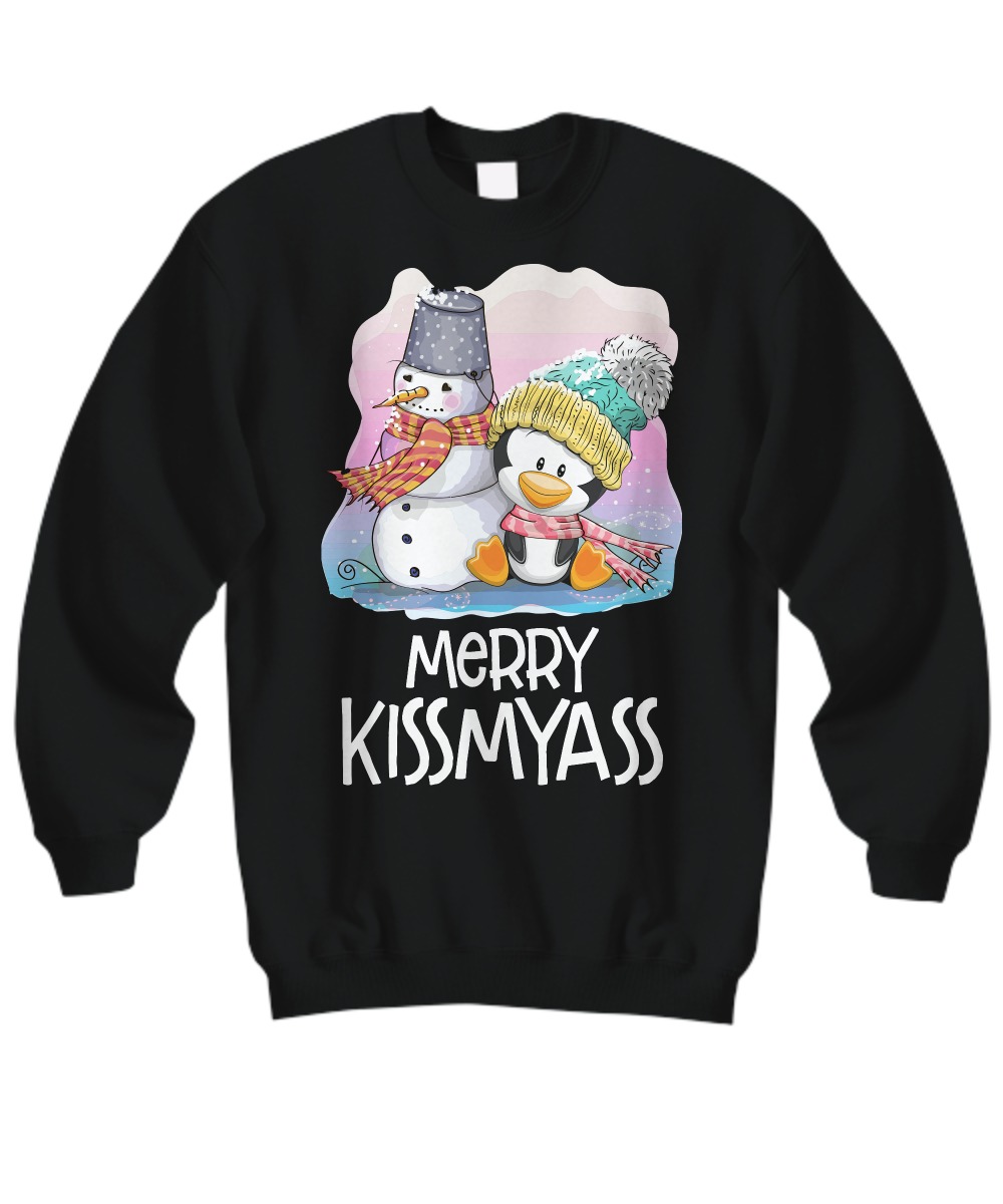 Penguin merry kissmyass shirt 3