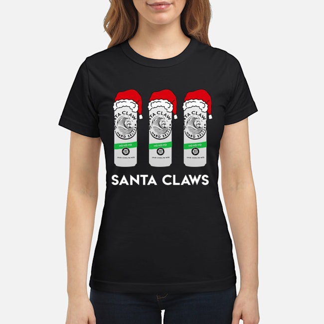 Santa claws white claw hard seltzer classic shirt