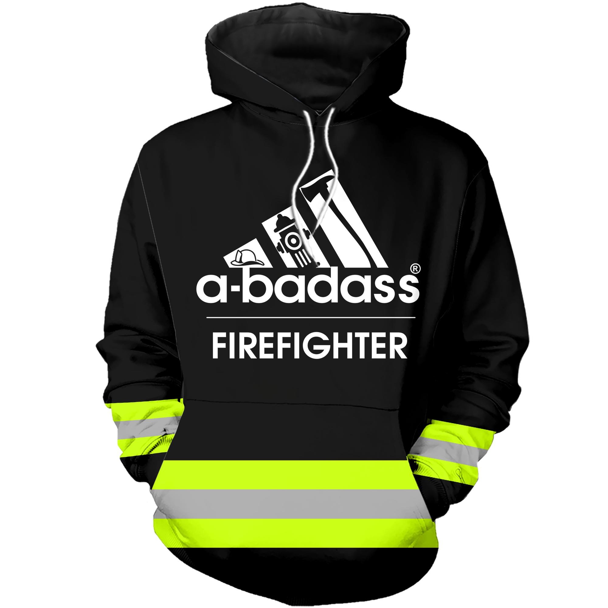 Under Armour firefighter green line hoodie