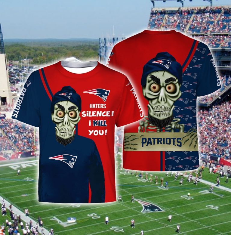 Achmed New England Patriots Haters silence i kill you 3d hoodie 2