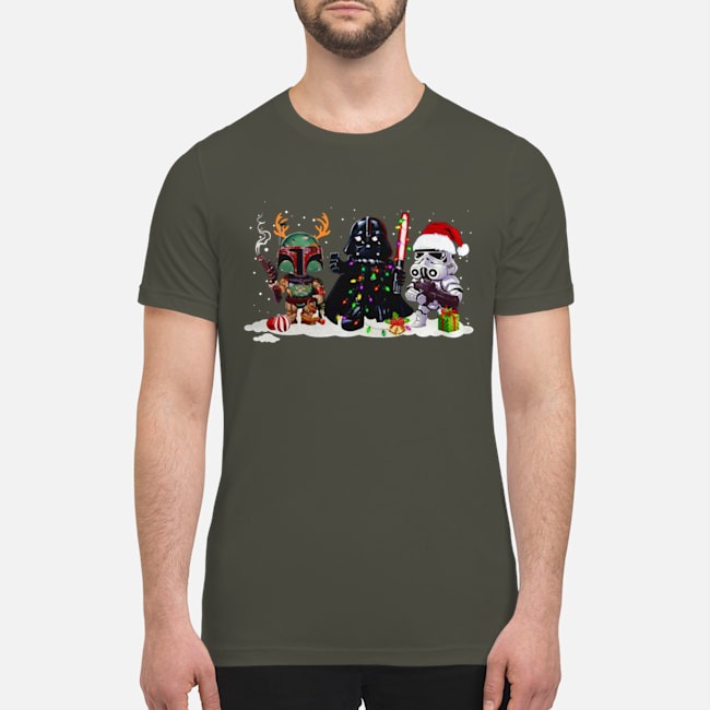 Christmas Stormtrooper Darth vader boba fett shirt 3
