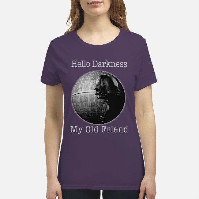 Darth Vader Hello darkness my old friend shirt 4