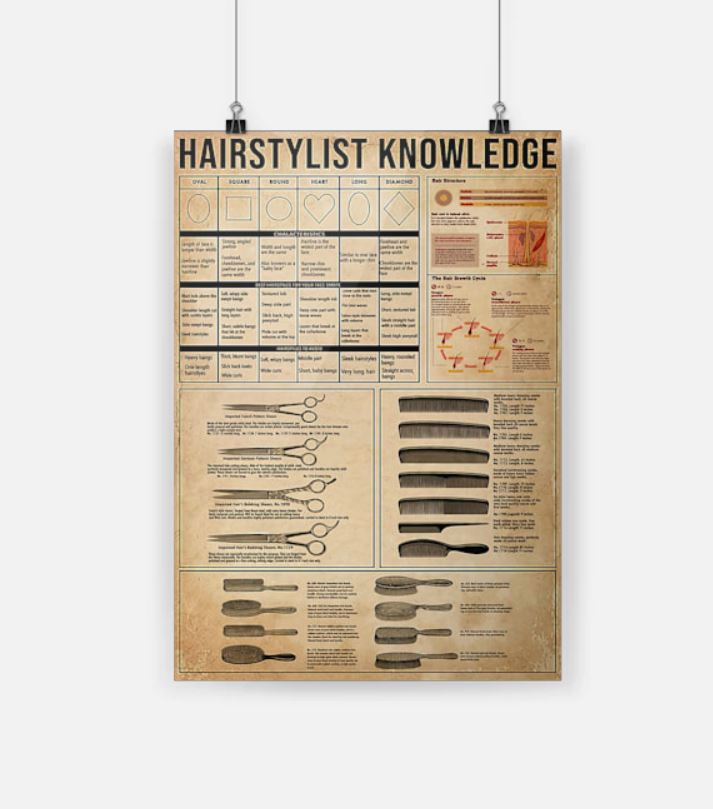 Hairstylist knowledge poster 2