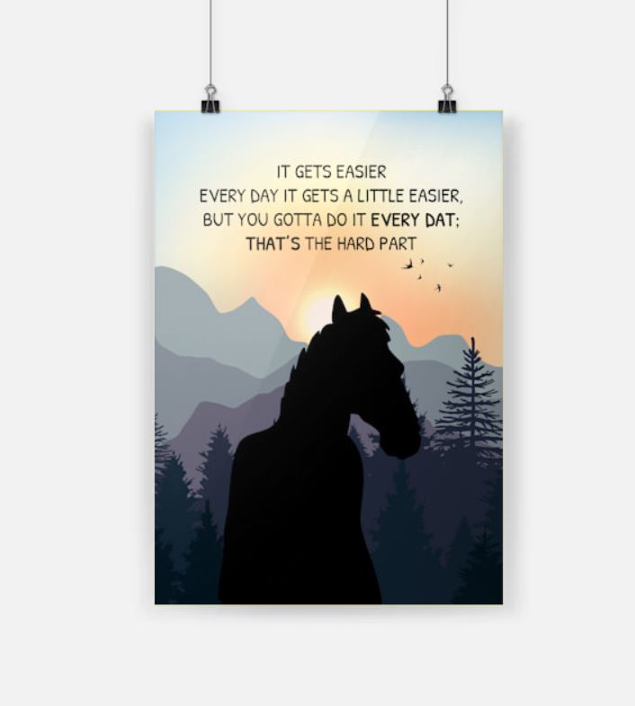 Horseman it gets easier poster 4