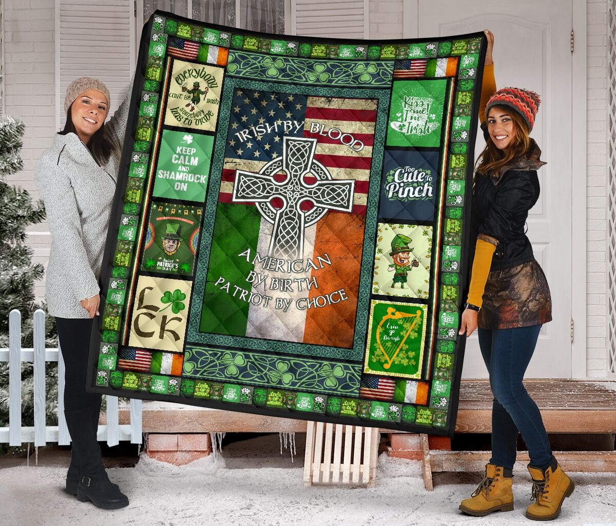 Irish by blood American by birth blanket 2