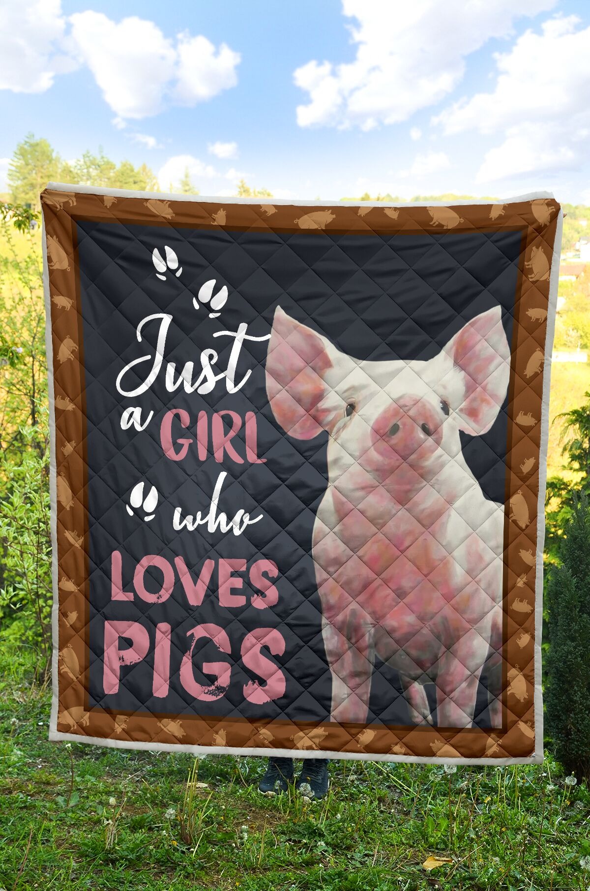 Just a girl who loves pig quilt 4