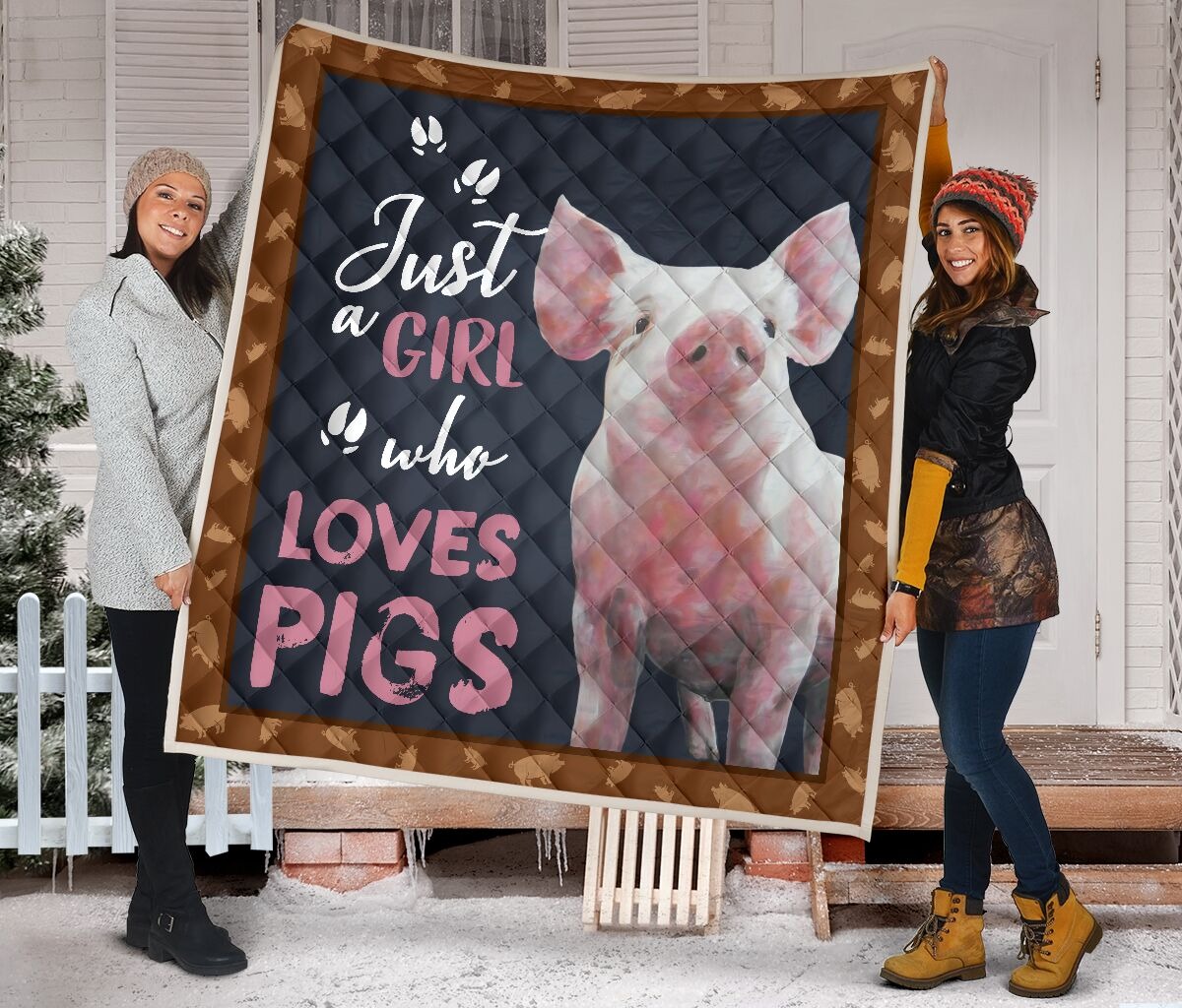 Just a girl who loves pig quilt 2