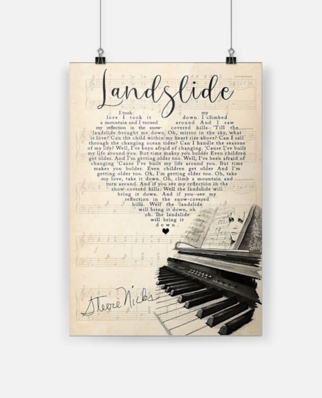 Landslide lyrics poster 2