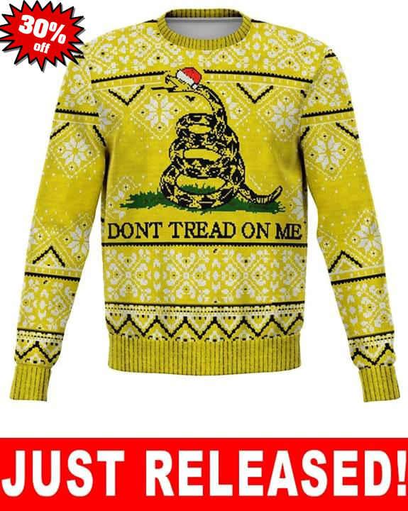 Snake dont treat on me ugly sweater 3