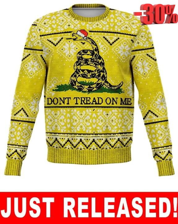 Snake dont treat on me ugly sweater 2