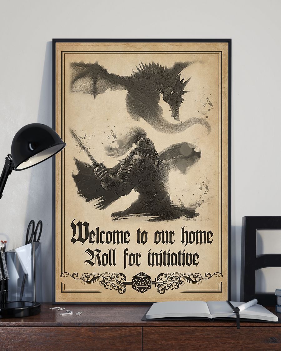 Welcome to our home roll for initiative poster 3