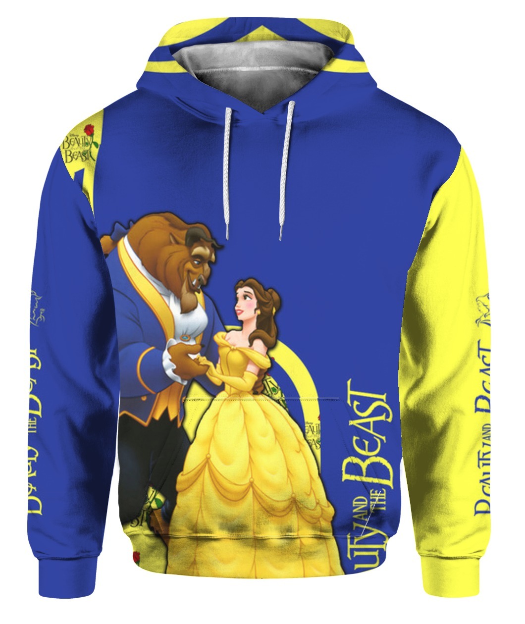 Beauty and the beast 3d full print hoodie 3