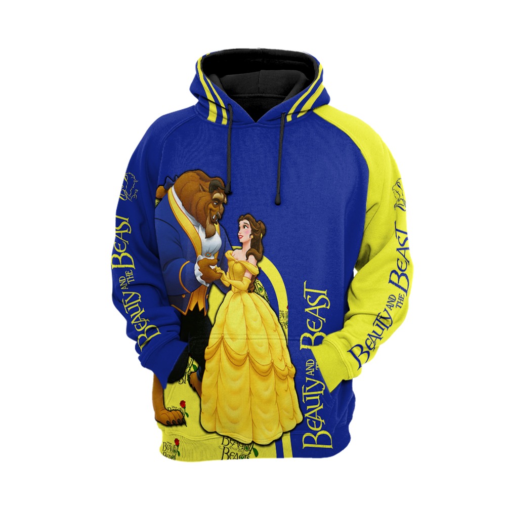 Beauty and the beast 3d full print hoodie 2