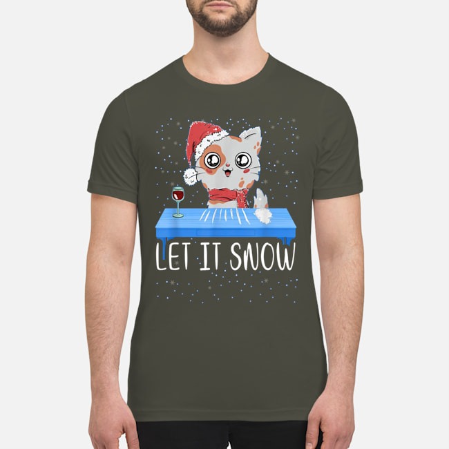 Cat let it snow shirt 3