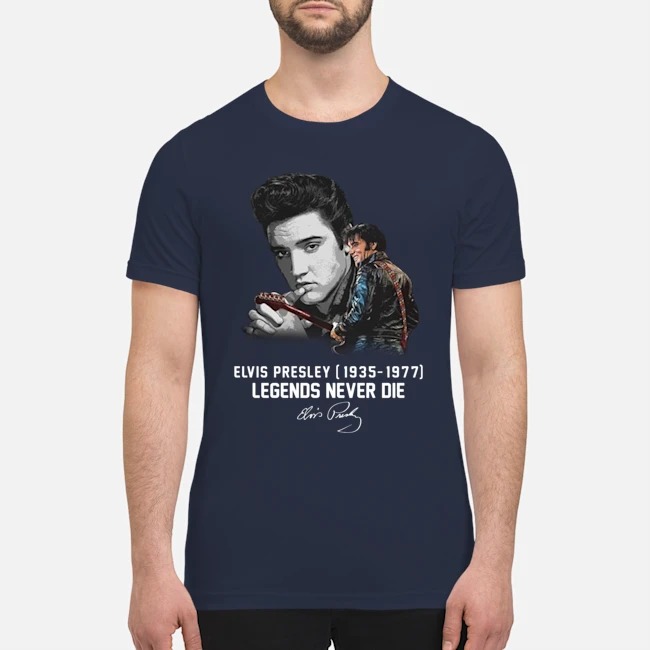 Elvis Presley legends never die premium men's shirt