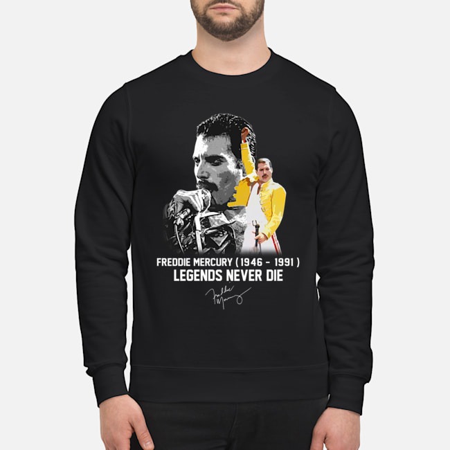 Freddie Mercury legend never die shirt 3