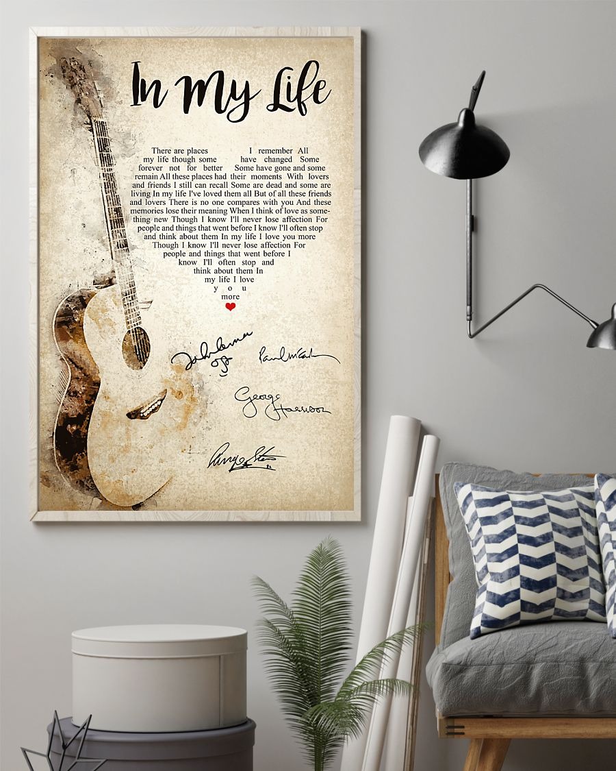 In my life lyrics poster 3