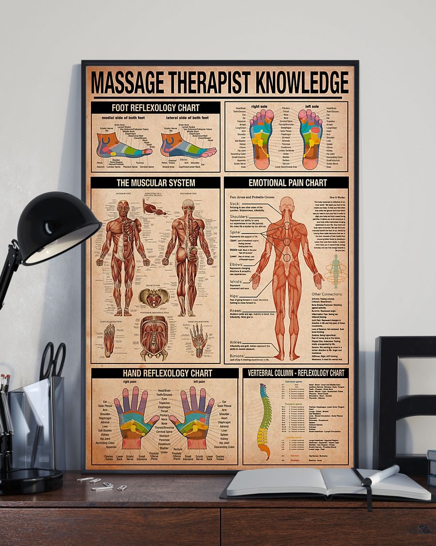 Massage therapist knowledge poster 2