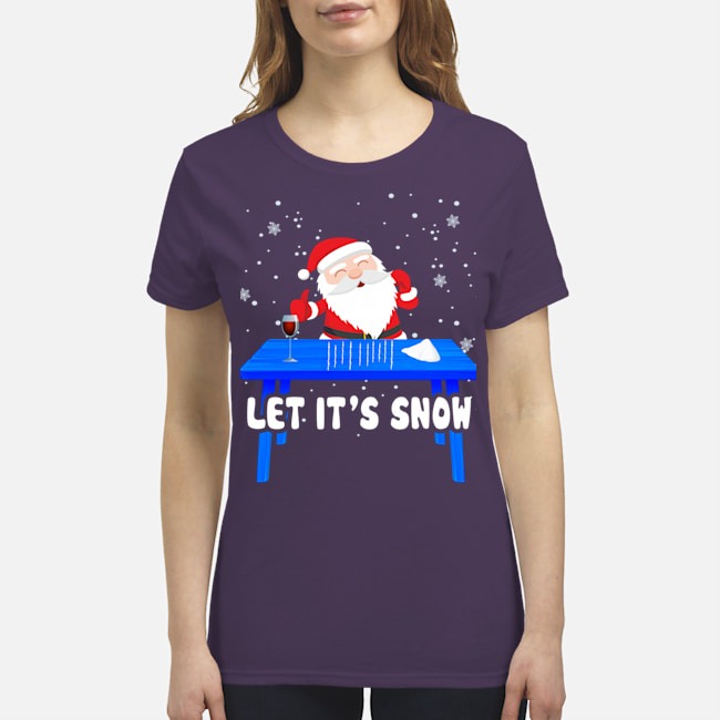 Santa Clause let it snow shirt 4