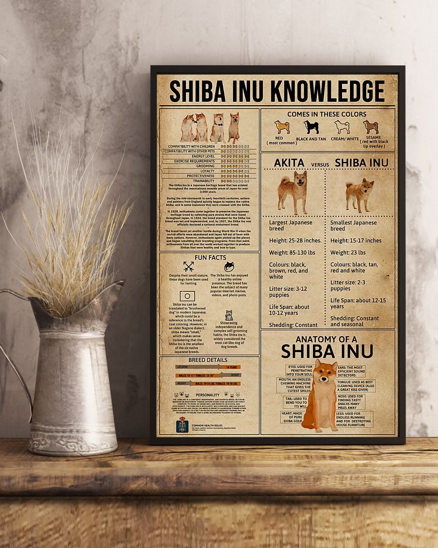 Shiba inu knowledge poster 6
