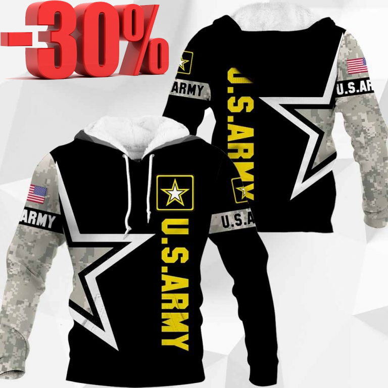 US Army 3d full print hoodie 2