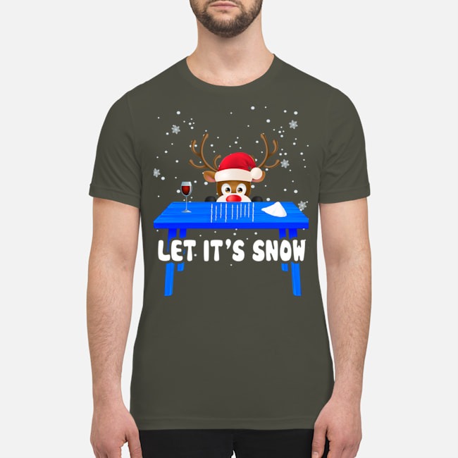 Reindeer let it's snow shirt 3