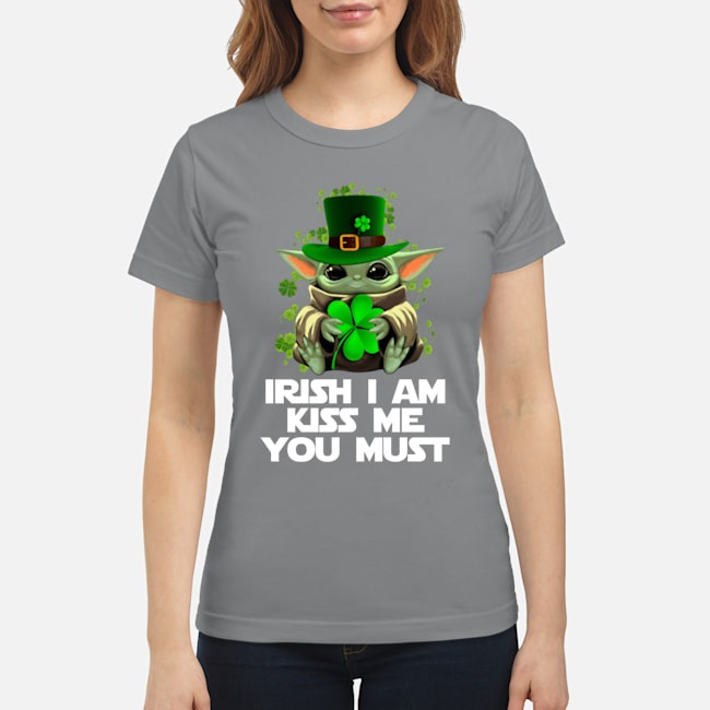 Baby Yoda Irish I am kiss me you must shirt 3