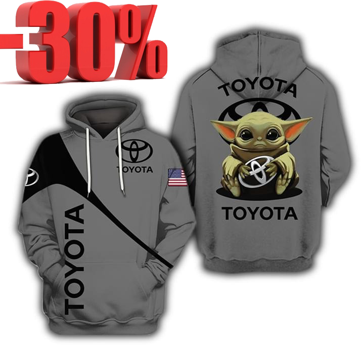 Baby Yoda Toyota 3d hoodie 2