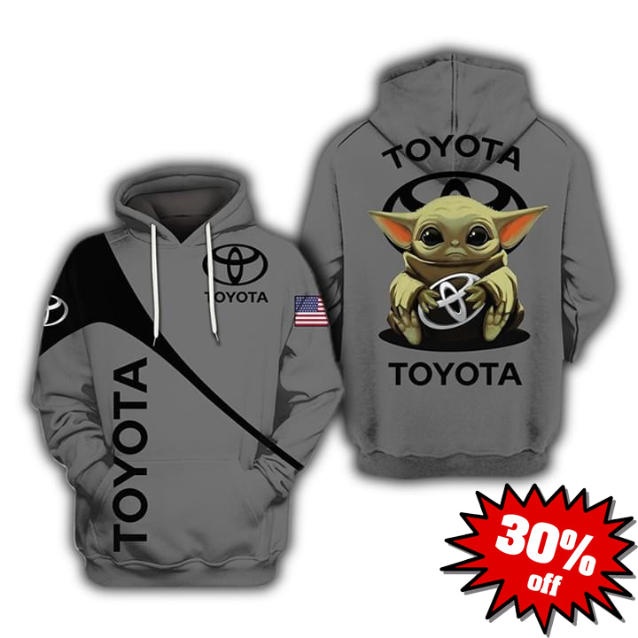 Baby Yoda Toyota 3d hoodie 3