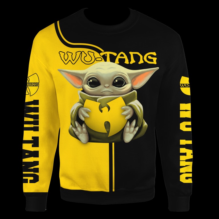 Baby Yoda Wu tang cland over print hoodie 3d 3