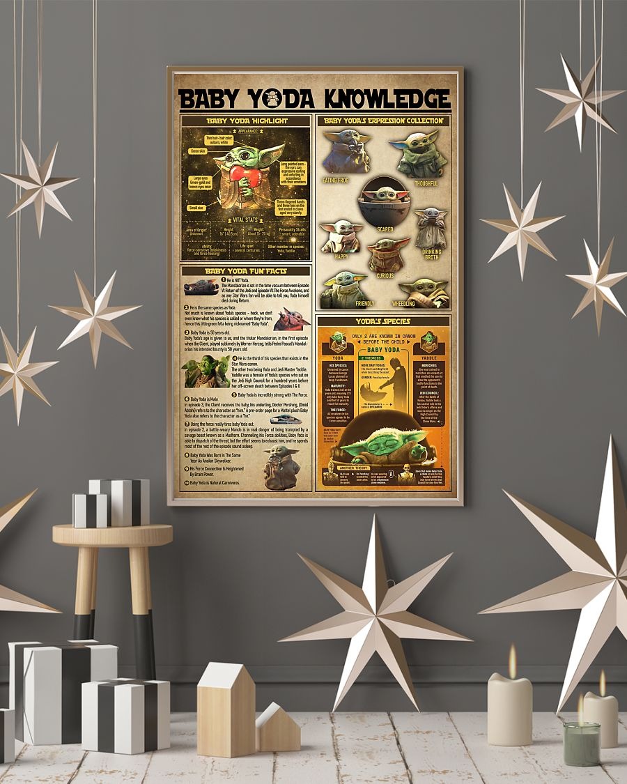 Baby Yoda knowledge poster 4