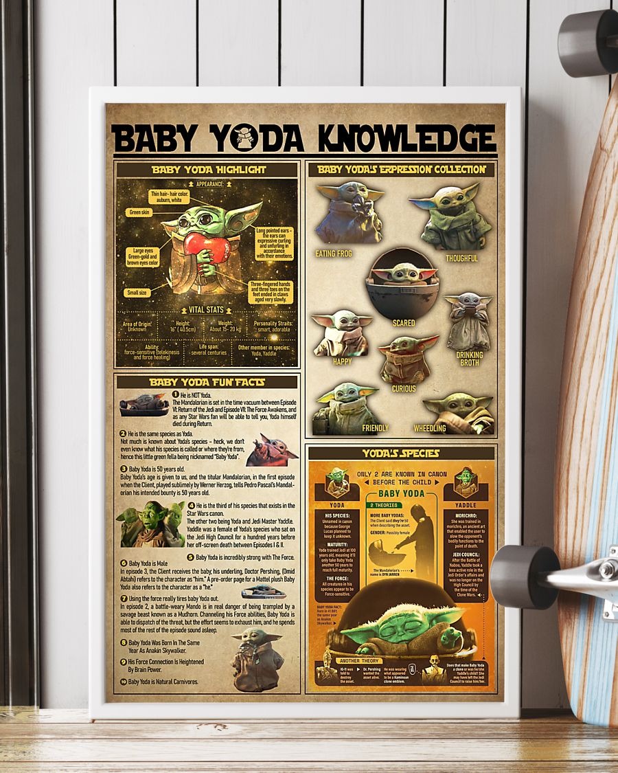Baby Yoda knowledge poster 2