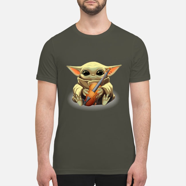 Baby Yoda violin shirt 4