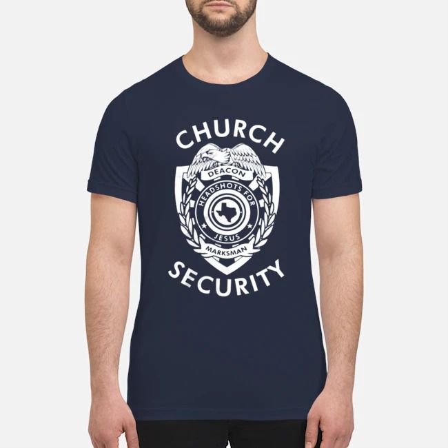 Church security deacon headshot for Jesus shirt 3