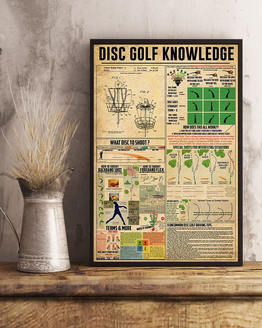 Disc Golf knowledge poster 4