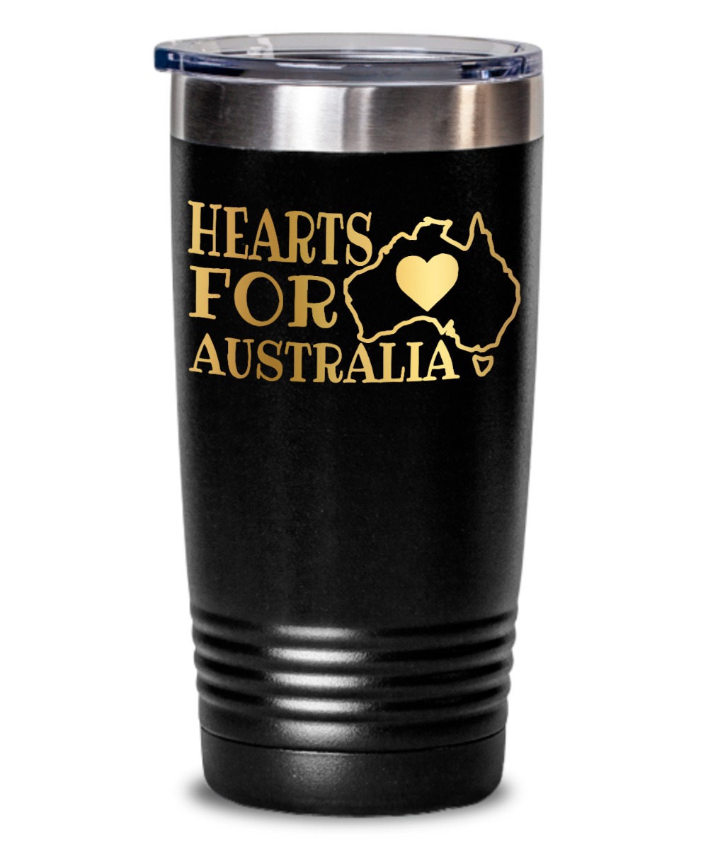 Hearts for Australia tumbler 2