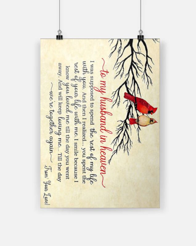 Hummingbirds to my husband in heaven poster 4