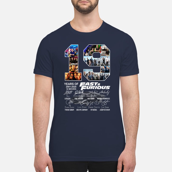 19 Years of Fast and Furious 2001 2020 shirt 4