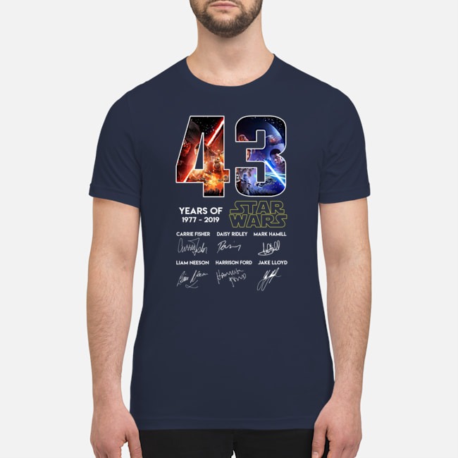 43 years of Star Wars 1977 2019 shirt 3