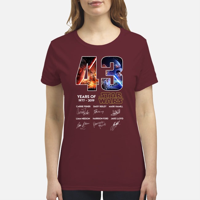 43 years of Star Wars 1977 2019 shirt 4